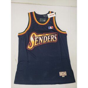 Full Send Nelk Boys Navy Warriors Basketball Jersey Mens size Medium NWT